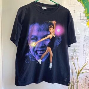 Black Tee with Skater Graphic